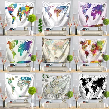 Hongbo Nordic Style Vintage World Map Tapestry Wall Hanging Polyster Beach Towel Polyester Thin Blanket Yoga Shawl Mat
Hongbo Nordic Style Vintage World Map Tapestry Wall Hanging Polyster Beach Towel Polyester Thin Blanket Yoga Shawl Mat
