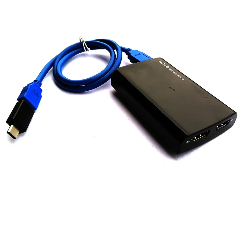 

EzCAP266 1080P@60fps USB3.0 UVC Video capture card, convert HDMI to USB3.0/type-c with Mic, HDMI 4K 30 input live streaming