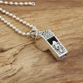 S925 wholesale sterling silver jewelry silver retro male and female fashion peach Skull Pendant pendant whistle
S925 wholesale sterling silver jewelry silver retro male and female fashion peach Skull Pendant pendant whistle