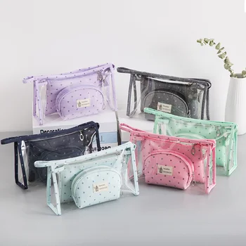 3pcs/set Travel Wash Bag Zipper Design Transparent Makeup Storage Cosmetic Tools Oranizer Handbag
3pcs/set Travel Wash Bag Zipper Design Transparent Makeup Storage Cosmetic Tools Oranizer Handbag