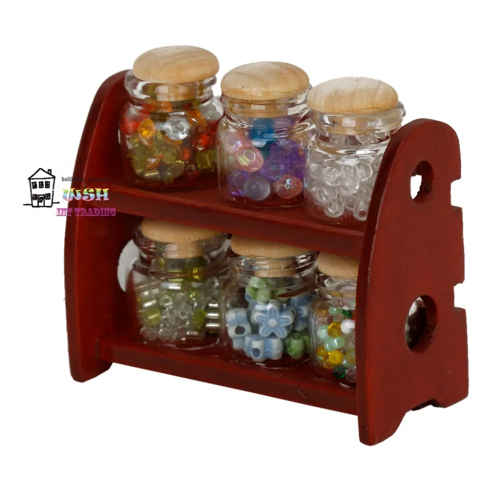 1/12 Miniature Glass Spice Pot Bottle Jars Rack Dollhouse Kitchen Device Accessory Classic Toy Pretend Play Dollhouse Decoration
1/12 Miniature Glass Spice Pot Bottle Jars Rack Dollhouse Kitchen Device Accessory Classic Toy Pretend Play Dollhouse Decoration