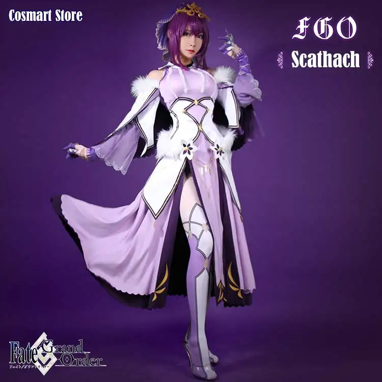 Anime Fate Grand Order FGO Scathach Cosplay Costume Scathach Purple Dress Halloween Costume for women free shipping
Anime Fate Grand Order FGO Scathach Cosplay Costume Scathach Purple Dress Halloween Costume for women free shipping