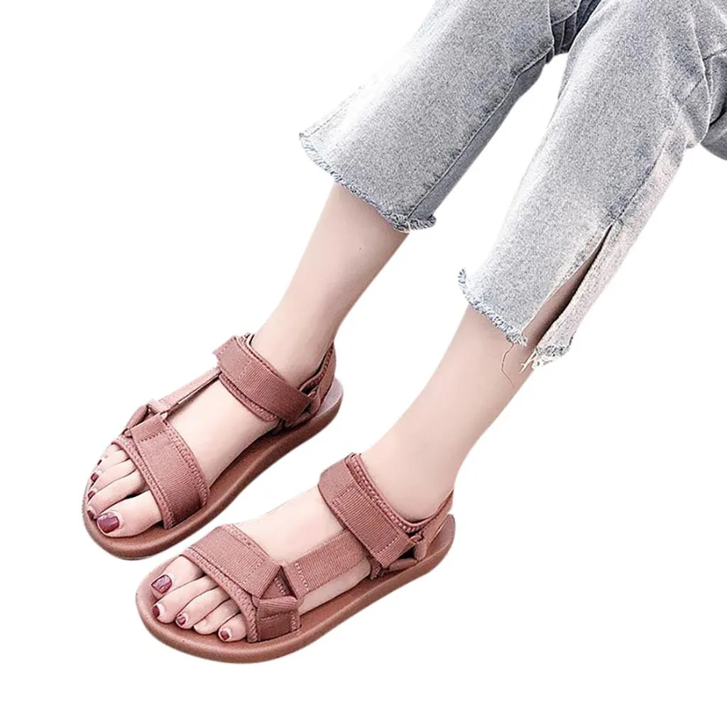 Flat Sandals For Women 2019 New Pure Color women's Summer Open Toe Hook Loop Sandals Flat-Bottomed Beach Shoes Summer 2019
Flat Sandals For Women 2019 New Pure Color women's Summer Open Toe Hook Loop Sandals Flat-Bottomed Beach Shoes Summer 2019