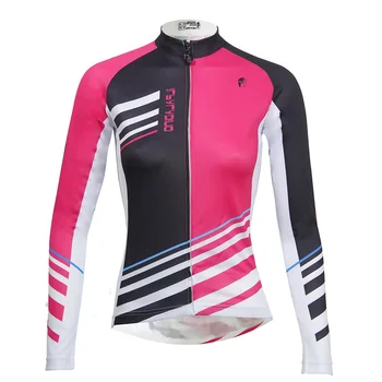 ILPALADINO Pink And Black Color Female Cycling Jerseys Full Zipper Breathable Bicycle Clothing Women Autumn Cycling Clothes 
ILPALADINO Pink And Black Color Female Cycling Jerseys Full Zipper Breathable Bicycle Clothing Women Autumn Cycling Clothes