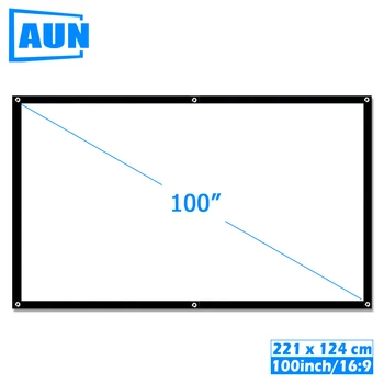 AUN 100 inch 16:9 Portable Projector Screen White cloth material Outdoor type support C80 F30 M18 LED Projector Home theater, P
AUN 100 inch 16:9 Portable Projector Screen White cloth material Outdoor type support C80 F30 M18 LED Projector Home theater, P
