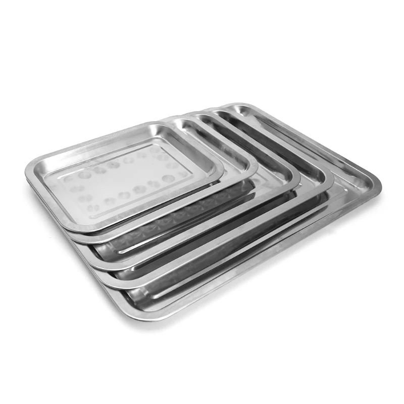 Stainless Steel Rectangular Plate Barbecue Grilled Fish Tray BBQ Food Container #0620
Stainless Steel Rectangular Plate Barbecue Grilled Fish Tray BBQ Food Container #0620
