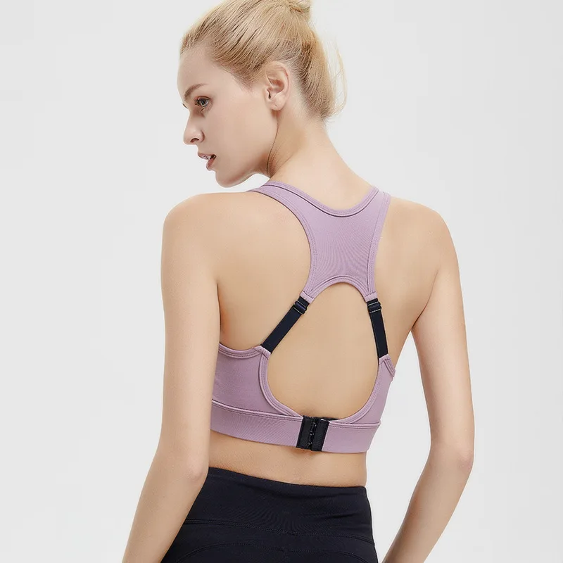 Hollow Back Sports Yoga Bra Shock-proof Gathering Running Beauty Back Underwear Back Adjustment Solid Color Button Sport Bras
Hollow Back Sports Yoga Bra Shock-proof Gathering Running Beauty Back Underwear Back Adjustment Solid Color Button Sport Bras