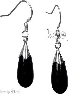 Free shipping@@@@@ Woman's Black Agate Teardrop 925 Sterling Silver Dangle Hook Earrings
Free shipping@@@@@ Woman's Black Agate Teardrop 925 Sterling Silver Dangle Hook Earrings