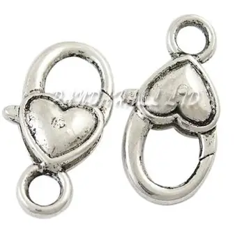 Tibetan Style Heart Lobster Claw Clasps ,Lead Free and Cadmium Free, Mother's Day Jewellry Making,Heart,Antique Silver Color
Tibetan Style Heart Lobster Claw Clasps ,Lead Free and Cadmium Free, Mother's Day Jewellry Making,Heart,Antique Silver Color