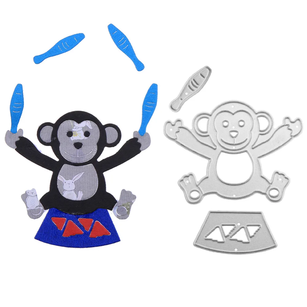 3pcs/Set Cute Circus Monkey Metal Cutting Dies Stencil for DIY Scrapbooking Photo Album Embossing Paper Cards Decorative Crafts
3pcs/Set Cute Circus Monkey Metal Cutting Dies Stencil for DIY Scrapbooking Photo Album Embossing Paper Cards Decorative Crafts