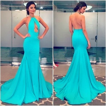 2020 Fashion Halter Long Bridesmaid Dresses Blue Mermaid Formal Gown Backless party dress Vestido Longo Para Festa Maxi Dress
2020 Fashion Halter Long Bridesmaid Dresses Blue Mermaid Formal Gown Backless party dress Vestido Longo Para Festa Maxi Dress