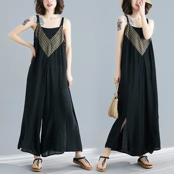 Jumpsuits 2019 Summer New Large Size Women's Personality Design Loose Thin Slimming Straps Wide Leg Pants Women
Jumpsuits 2019 Summer New Large Size Women's Personality Design Loose Thin Slimming Straps Wide Leg Pants Women