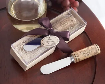 wedding favors gift Stainless Steel Spreader with Wine Cork Handle party favors Birthday Souvenir Butter Knife 50pcs/lot
wedding favors gift Stainless Steel Spreader with Wine Cork Handle party favors Birthday Souvenir Butter Knife 50pcs/lot