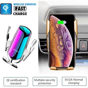 Wireless Charger Stand Automatic Clamping Wireless Car Charger Fast Charging Mount for iPhone Samsung Nokia LG 50MAY27
Wireless Charger Stand Automatic Clamping Wireless Car Charger Fast Charging Mount for iPhone Samsung Nokia LG 50MAY27
