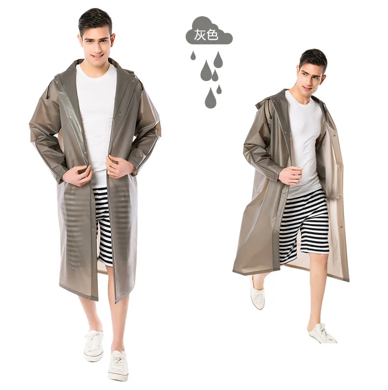 10.High quality Fashion soft Raincoats Reflective Strip Rain Coat With Breathable Mesh Outdoors Rainwear Hooded Woman And Man Universal Rain coats for Adult
