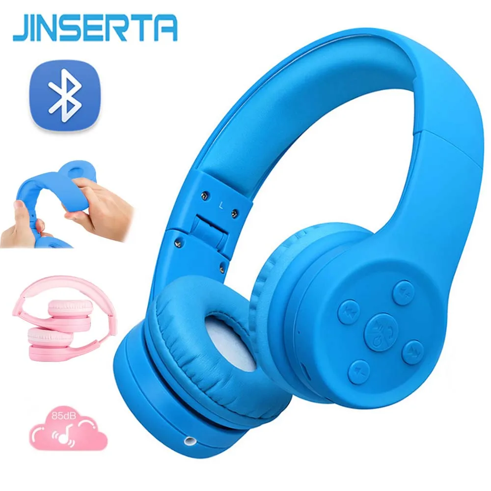 JINSERTA Bluetooth Kids Headphone Safely Children Over-Ear Headset with MIC Adjustable Headband Christmas Birthday Gift Gift 
JINSERTA Bluetooth Kids Headphone Safely Children Over-Ear Headset with MIC Adjustable Headband Christmas Birthday Gift Gift