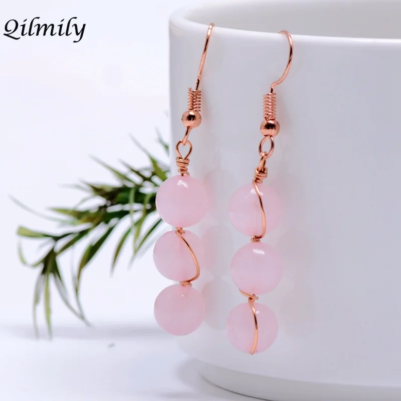 Qilmily Natural Stone Three Beads Dangle Earrings for Women Girl Tiger Eye Crystal Simple Lapis Lazuli Jewelry Gift Souvenir Hot
Qilmily Natural Stone Three Beads Dangle Earrings for Women Girl Tiger Eye Crystal Simple Lapis Lazuli Jewelry Gift Souvenir Hot