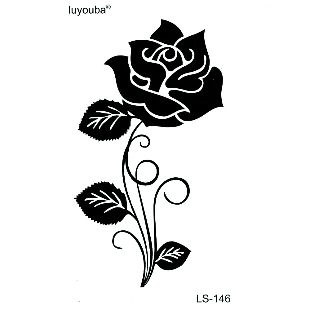 100pcs Black Rose Waterproof Temporary Tattoos Flowers Tattoo Sticker Tatoo Men The Flash Boby Art Sticker Tatuajes
100pcs Black Rose Waterproof Temporary Tattoos Flowers Tattoo Sticker Tatoo Men The Flash Boby Art Sticker Tatuajes