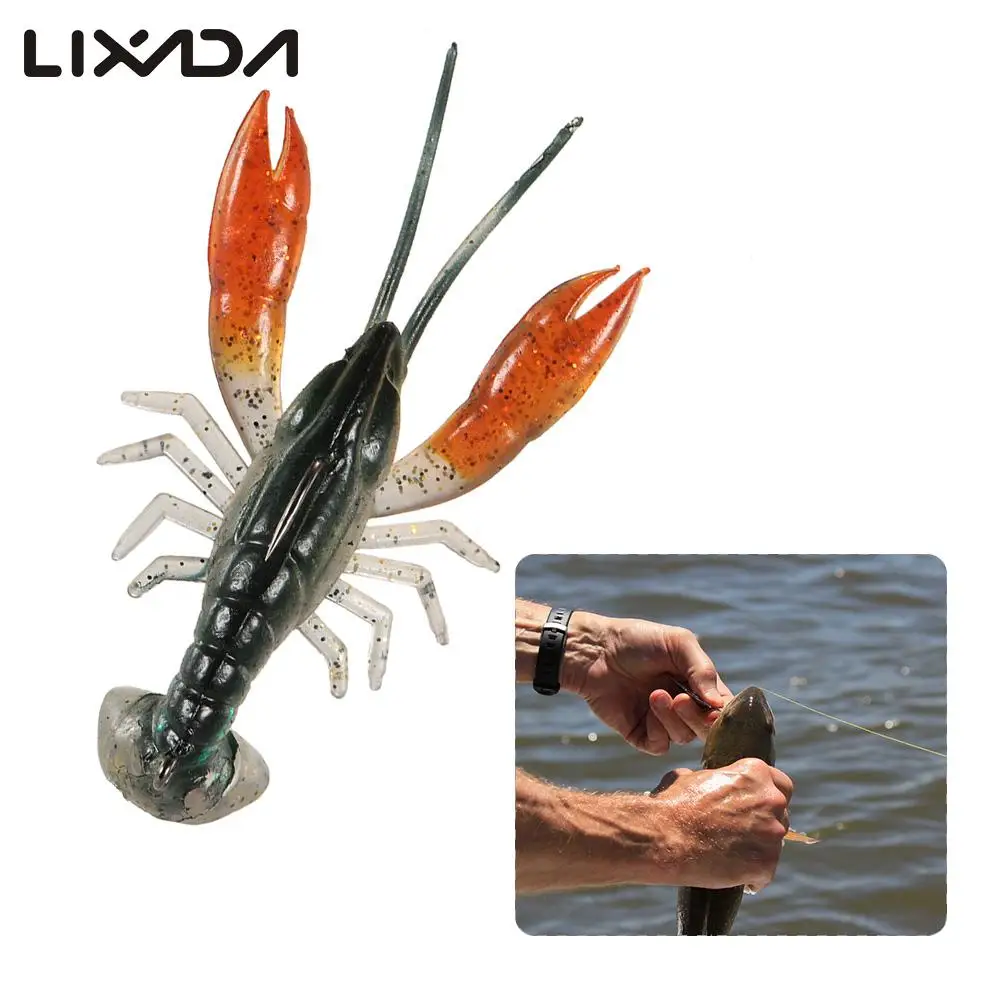 Lixada 1pcs&3pcs Fishing Lure Bait 8cm Soft Fake Crawfish Shrimp Lobster Swimbait Claw Bait Isca Artificial Lure Bait Pesca
Lixada 1pcs&3pcs Fishing Lure Bait 8cm Soft Fake Crawfish Shrimp Lobster Swimbait Claw Bait Isca Artificial Lure Bait Pesca