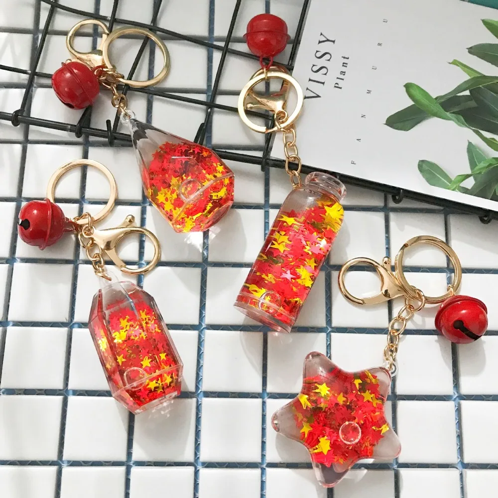 Fashion Car Keychain Creative Starry Liquid Crystal Quicksand Sequin Key Ring Bag Pendant for Women Girl Bag Charms Jewelry
Fashion Car Keychain Creative Starry Liquid Crystal Quicksand Sequin Key Ring Bag Pendant for Women Girl Bag Charms Jewelry