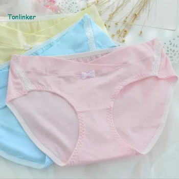 Tonlinker 3pcs solf Cotton basic U Maternity Clothing Underwear print low-rise Waist Pregnancy Briefs Pregnant women Panties
Tonlinker 3pcs solf Cotton basic U Maternity Clothing Underwear print low-rise Waist Pregnancy Briefs Pregnant women Panties