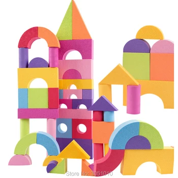 50Pcs/Set EVA Toys Constructor Blocks Set Montessori Toys For Children Boys Girls Oyuncak Juguetes Brinquedos Board Game Gift
50Pcs/Set EVA Toys Constructor Blocks Set Montessori Toys For Children Boys Girls Oyuncak Juguetes Brinquedos Board Game Gift