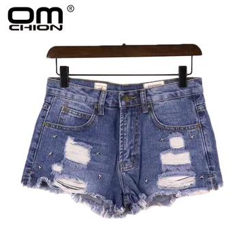 OMCHION Sexy Summer Women Denim Shorts 2018 New Star Rivet Short Jeans Holes Fringe Casual Cut Off Hotpants LNZ29
OMCHION Sexy Summer Women Denim Shorts 2018 New Star Rivet Short Jeans Holes Fringe Casual Cut Off Hotpants LNZ29