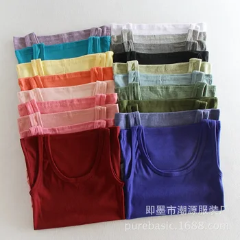 60cm Soft Women Sexy Solid Sleeveless Vest,Camisole Vest Top Cropped for Ladies Multi-color Brushed Primer woman
60cm Soft Women Sexy Solid Sleeveless Vest,Camisole Vest Top Cropped for Ladies Multi-color Brushed Primer woman
