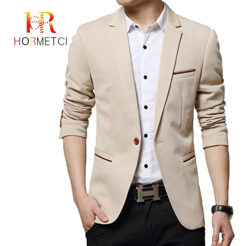 HORMETCI New Arrival Men Blazer Autumn Fashion Brand High Quality Cotton Slim Fit Men Suit Jackets Terno Masculino Blazers
HORMETCI New Arrival Men Blazer Autumn Fashion Brand High Quality Cotton Slim Fit Men Suit Jackets Terno Masculino Blazers