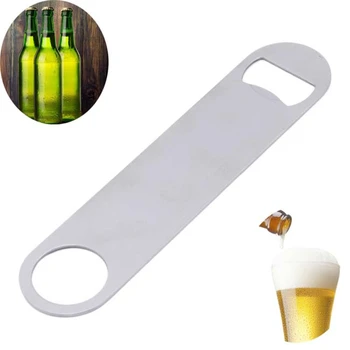 Creative Stainless Steel Large Flat Speed Bottle Cap Opener Remover Bar Blade Home Hotel Professional Beer Bottle Opener
Creative Stainless Steel Large Flat Speed Bottle Cap Opener Remover Bar Blade Home Hotel Professional Beer Bottle Opener