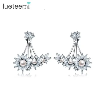 LUOTEEMI Wholesale Women 2016 Classic White Gold-Color White Pearl CZ Crystal Flower Double Sided Jacket Ear Cuff Earrings
LUOTEEMI Wholesale Women 2016 Classic White Gold-Color White Pearl CZ Crystal Flower Double Sided Jacket Ear Cuff Earrings
