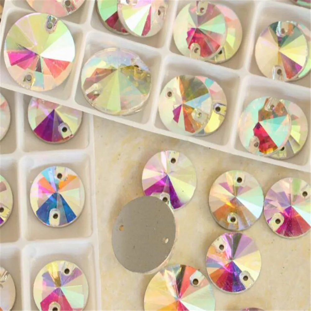 Point Face Round Sew On Crystal Rhinestone Crystal AB DIY Sewing Flatback Crystal Stone With Hole Wedding Clothing Decoration
Point Face Round Sew On Crystal Rhinestone Crystal AB DIY Sewing Flatback Crystal Stone With Hole Wedding Clothing Decoration
