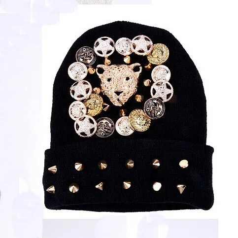 new fashion women men boy girl handmade novelty winter hat beanies thermal knit spike rivets nail leopard head hip hop gorro cap
new fashion women men boy girl handmade novelty winter hat beanies thermal knit spike rivets nail leopard head hip hop gorro cap