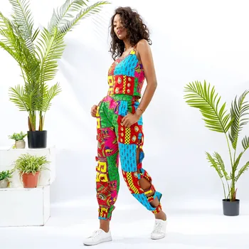 Shenbolen African Clothes for Women New Fashion Set Sling and pants 2 pieces Ankara Cotton Wax Fabric Traditional Clothes
Shenbolen African Clothes for Women New Fashion Set Sling and pants 2 pieces Ankara Cotton Wax Fabric Traditional Clothes
