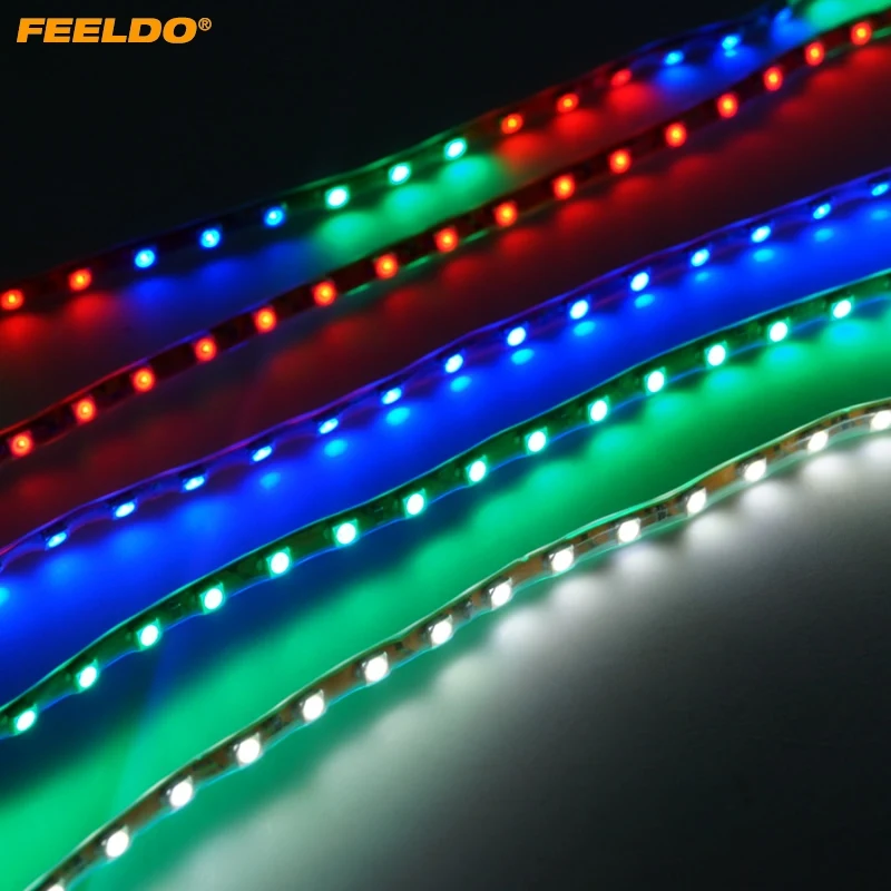 FEELDO 1 шт. Водонепроницаемая 45 LED SMD 3528 RGB мигающая Гибкая декоративная лента для