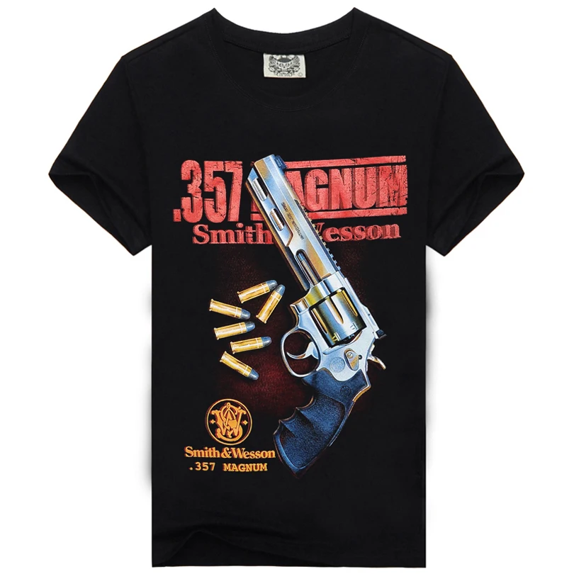 3D Gun Printed T-Shirt for Men