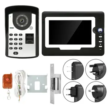 deurbel met camera 7in LCD Display Password Fingerprint Video Door Visual Intercom Doorbell with NO Lock
deurbel met camera 7in LCD Display Password Fingerprint Video Door Visual Intercom Doorbell with NO Lock