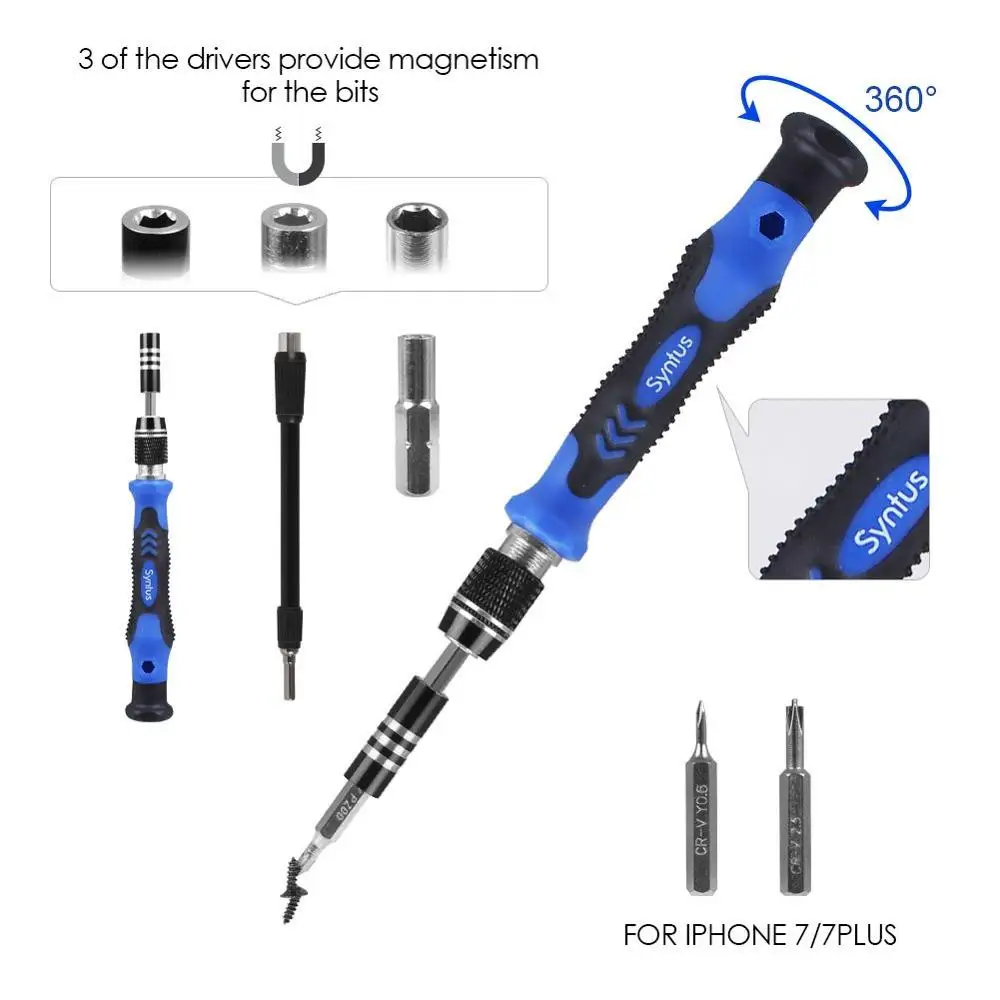 63 in 1 Precision Screwdriver Set with 56 Bit Magnetic Screwdriver Kit for Xbox/PS4/Switch PC/Game Console/Phone/Tablet/Macbook
63 in 1 Precision Screwdriver Set with 56 Bit Magnetic Screwdriver Kit for Xbox/PS4/Switch PC/Game Console/Phone/Tablet/Macbook