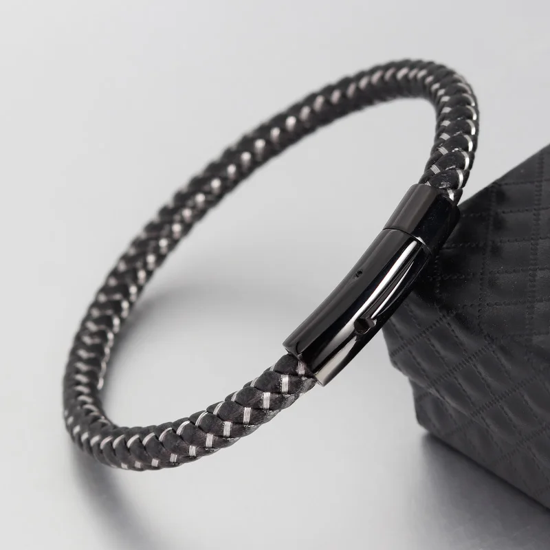 Men Multilayer Braided Leather Bracelet Stainless Steel Magnetic Clasp Bangles Fashion Punk Male Jewelry
Men Multilayer Braided Leather Bracelet Stainless Steel Magnetic Clasp Bangles Fashion Punk Male Jewelry