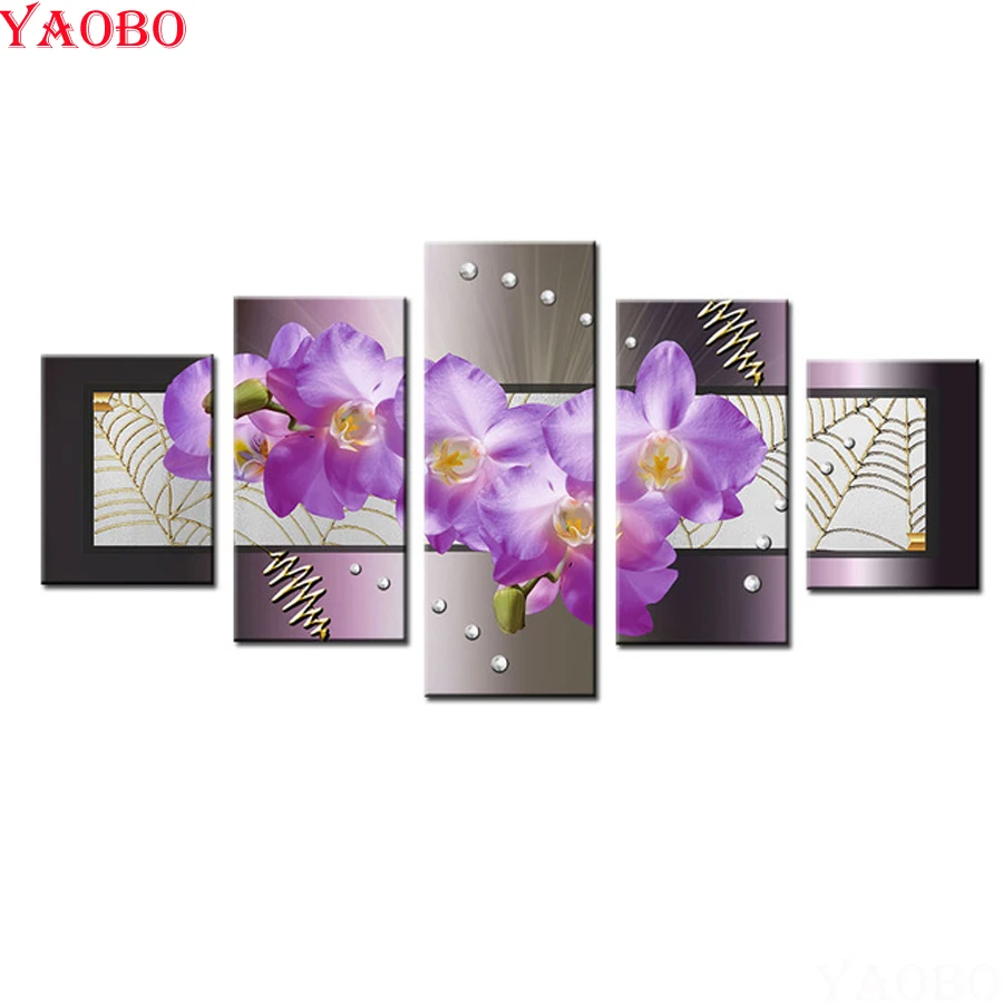 5 Piece large diy Diamond painting orchid flower Diamond Embroidery full square/round 3d pictures mosaic cross stitch needlework
5 Piece large diy Diamond painting orchid flower Diamond Embroidery full square/round 3d pictures mosaic cross stitch needlework