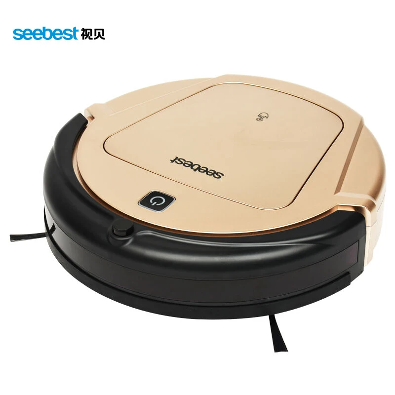 Seebest D750 TURING 1.0 Dry and Wet Mop Vacuum Clean Robot with Water Tank and GPS Zigzag Clean Route,Vacuum Clean Robot