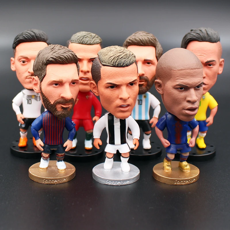 2.55" PVC Dolls Messi Mbappe Hazard Salah Neuer Robben Ronaldo Mane Pogba Griezmann Ozil Virgil Figurines Choice
2.55" PVC Dolls Messi Mbappe Hazard Salah Neuer Robben Ronaldo Mane Pogba Griezmann Ozil Virgil Figurines Choice