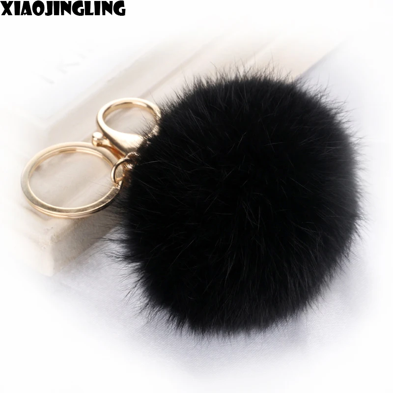XIAOJINGLING Real Rabbit Fur Ball Keychain For Women Jewelry Gift Black Key Ring Holder Rabbit Fur Pompoms Keychains For Handbag
XIAOJINGLING Real Rabbit Fur Ball Keychain For Women Jewelry Gift Black Key Ring Holder Rabbit Fur Pompoms Keychains For Handbag