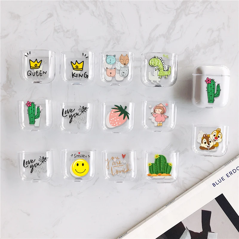Cute Cartoon Earphone Case for Airpods Cover Hard PC Transparent Slim Earphone Cover for Airpods Charger Box Bag Protective Case
Cute Cartoon Earphone Case for Airpods Cover Hard PC Transparent Slim Earphone Cover for Airpods Charger Box Bag Protective Case