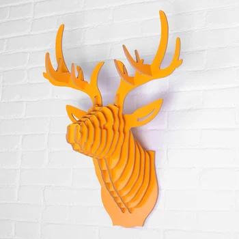 Wooden Deer Head For Wall Decoration Creative Nordic Style Wood Animal Head Wall Hanging Carvings 3D Puzzle Elk Head Craft
Wooden Deer Head For Wall Decoration Creative Nordic Style Wood Animal Head Wall Hanging Carvings 3D Puzzle Elk Head Craft
