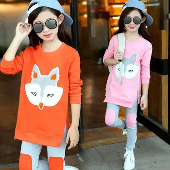 Kids Clothes Casual Clothes Spring Autumn Girls The Fox Images Clothing Sets Long Sleeve shirt+Leggings Clothing Sets JJ0006
Kids Clothes Casual Clothes Spring Autumn Girls The Fox Images Clothing Sets Long Sleeve shirt+Leggings Clothing Sets JJ0006