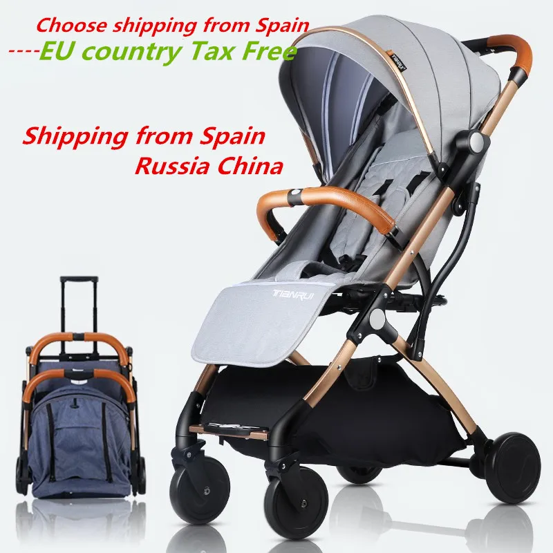 

Baby Stroller Trolley Car trolley Folding Baby Carriage 2 in 1 Buggy Lightweight Pram Europe Stroller Original Pushchair Plane