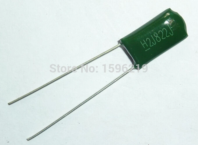 10 шт. Майларовый пленочный конденсатор 630 в 2J822J 8200pF 8.2nF 2J822 5% полиэфирный |