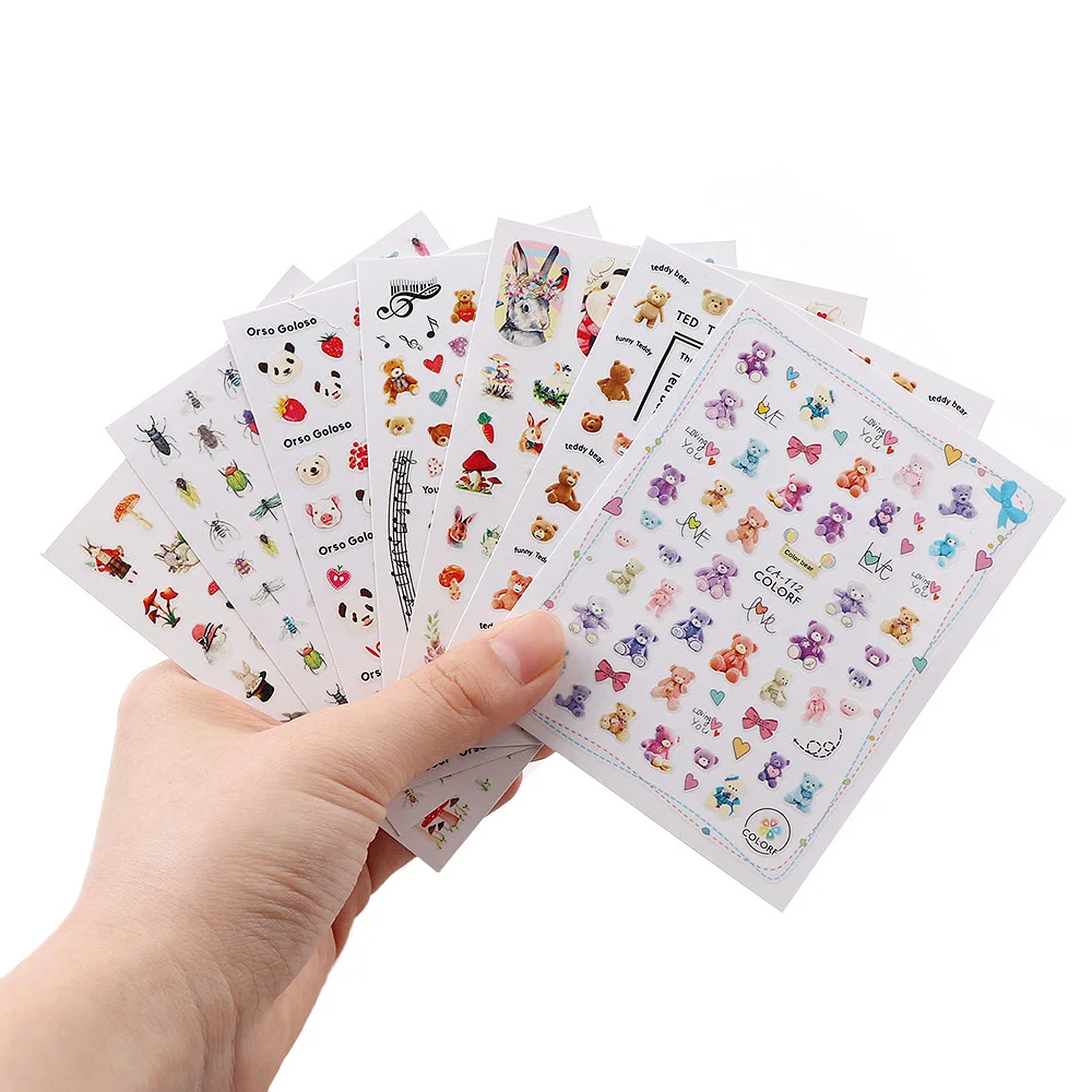 1 Sheet Nail Sticker Cute Rabbit Style Design Cartoon Style 3D Self Adhesive Sticker Nail Decoration Tools 
1 Sheet Nail Sticker Cute Rabbit Style Design Cartoon Style 3D Self Adhesive Sticker Nail Decoration Tools