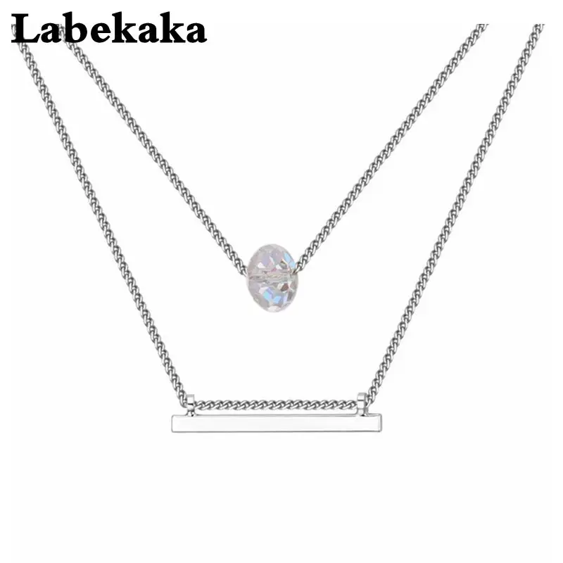 Labekaka Double Chain Necklaces for Women Fashion Crystal from Swarovski Elements Pendants Charms Jewelry
Labekaka Double Chain Necklaces for Women Fashion Crystal from Swarovski Elements Pendants Charms Jewelry